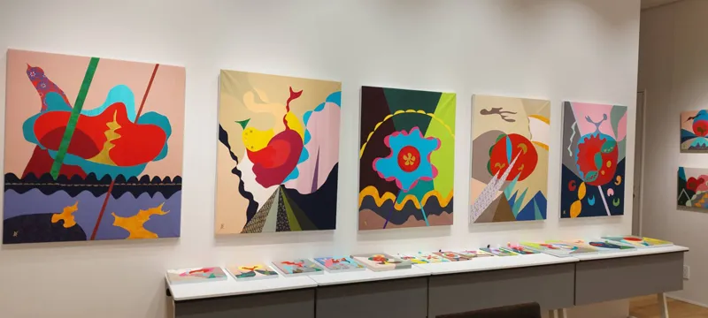 sougeiga ���|�� ����������, Cloth inlay Art, �z�ۛ�, Kousai Watanabe, �n粌��ʁi�킽�Ȃׂ��������j